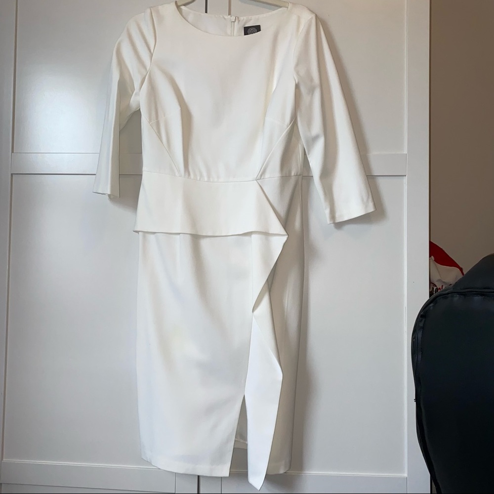 Vince Camuto White Elegant Dress